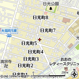 岐阜県岐阜市日光町周辺の地図