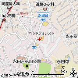 神奈川県横浜市南区永田台1-2周辺の地図