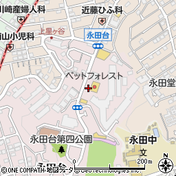 ペットフォレスト横浜永田台店周辺の地図