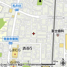 渋谷1号公園周辺の地図