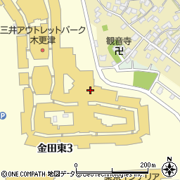 ＧＵＮＺＥ　三井アウトレットパーク木更津店周辺の地図