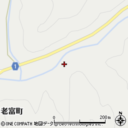 京都府綾部市老富町下柳原周辺の地図
