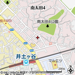 神奈川県横浜市南区南太田4丁目11周辺の地図