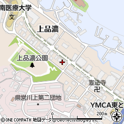 神奈川県横浜市戸塚区上品濃8-1周辺の地図