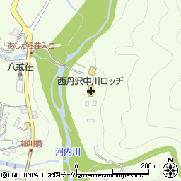 西丹沢中川ロッヂ周辺の地図