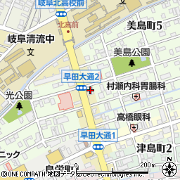 十六銀行忠節支店周辺の地図