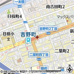 神奈川県横浜市南区吉野町周辺の地図