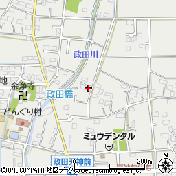 岐阜県本巣市政田645周辺の地図