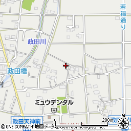 岐阜県本巣市政田851周辺の地図