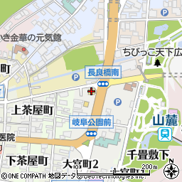 バーミヤン岐阜公園前店周辺の地図