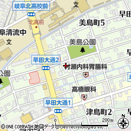 ハーズ調剤薬局早田美島店周辺の地図