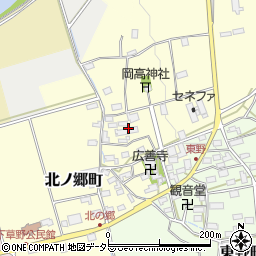 滋賀県長浜市北ノ郷町周辺の地図