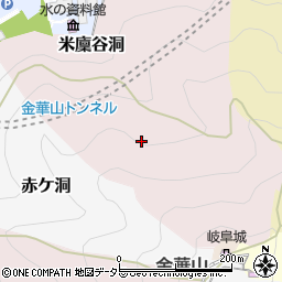 岐阜県岐阜市米廩谷洞周辺の地図