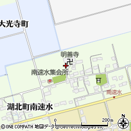 滋賀県長浜市湖北町南速水216周辺の地図