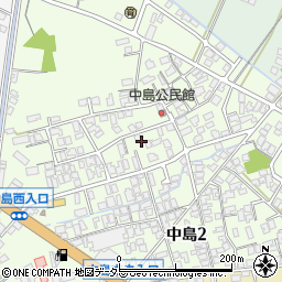 鳥取県米子市中島周辺の地図