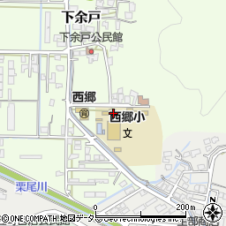 倉吉市立西郷小学校周辺の地図