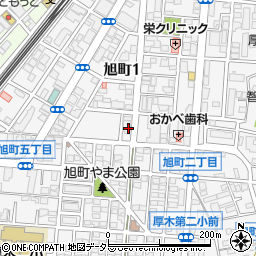 神奈川県厚木市旭町1丁目19周辺の地図