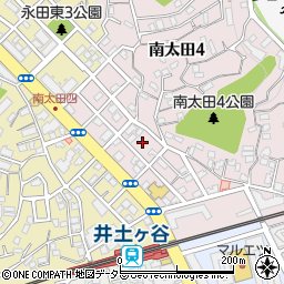 神奈川県横浜市南区南太田4丁目8周辺の地図