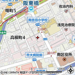 神奈川県横浜市南区白妙町3丁目34周辺の地図