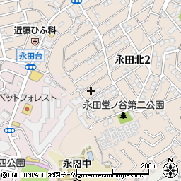 神奈川県横浜市南区永田北2丁目38周辺の地図