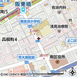 セブンイレブン横浜白妙町２丁目店周辺の地図