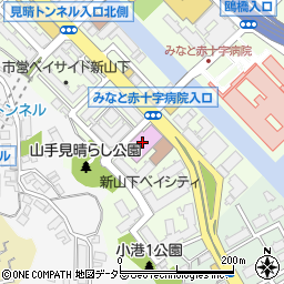 横浜市中スポーツセンター周辺の地図