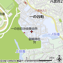 島根県松江市一の谷町周辺の地図