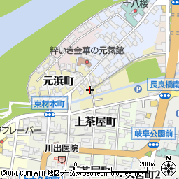岐阜県岐阜市堤外361周辺の地図