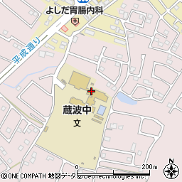 袖ヶ浦市立蔵波中学校周辺の地図