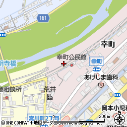 鳥取県倉吉市幸町周辺の地図