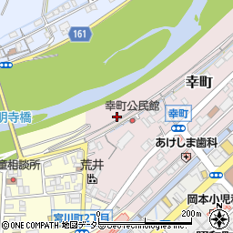 鳥取県倉吉市幸町周辺の地図