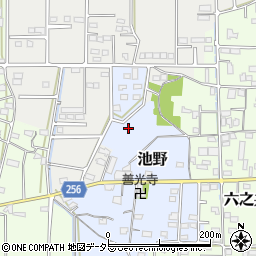 岐阜県池田町（揖斐郡）池野周辺の地図