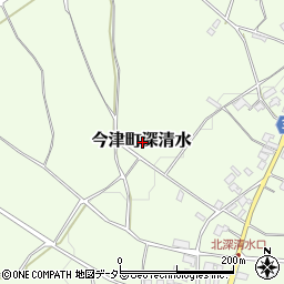 滋賀県高島市今津町深清水周辺の地図