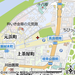 岐阜県岐阜市堤外周辺の地図