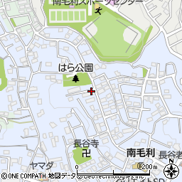 神奈川県厚木市長谷周辺の地図