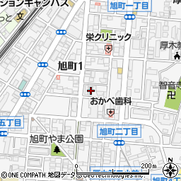 神奈川県厚木市旭町1丁目36-2周辺の地図
