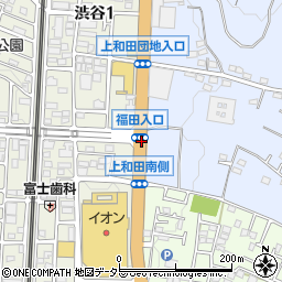 福田入口周辺の地図