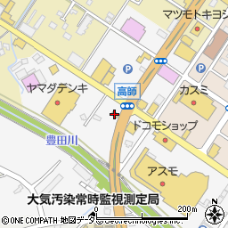 幸楽苑茂原店周辺の地図