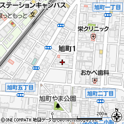 神奈川県厚木市旭町1丁目20周辺の地図
