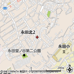 神奈川県横浜市南区永田北2丁目周辺の地図