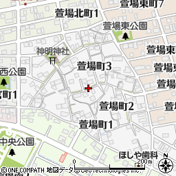 岐阜県岐阜市萱場町周辺の地図