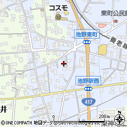 大垣西濃信用金庫池田支店周辺の地図