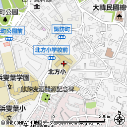 神奈川県横浜市中区諏訪町周辺の地図