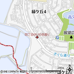 四丁目ゆりのき通り周辺の地図