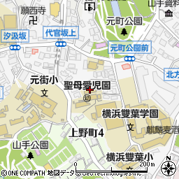 聖母愛児園周辺の地図