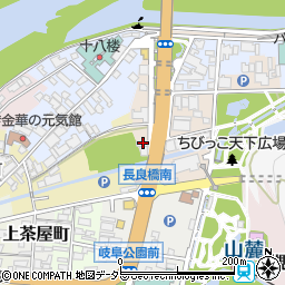 岐阜県岐阜市上材木町375-7周辺の地図