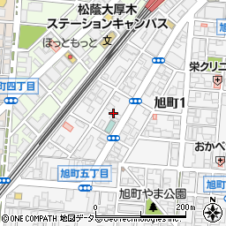 神奈川県厚木市旭町1丁目9周辺の地図