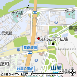 日の丸タクシー長良橋周辺の地図