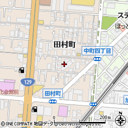 神奈川県厚木市田村町6周辺の地図