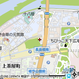 岐阜県岐阜市上材木町375-18周辺の地図